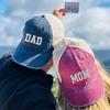 Fashion Visors DAD MOM Baseball Hats Adjustable Hip-hop Washed Distressed Faded Cap Embroidery Baseball Caps Man Women