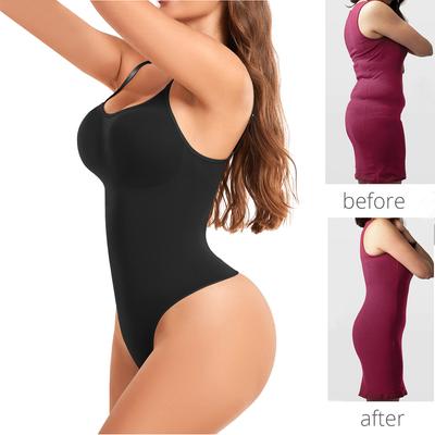 Женское Корректирующее белье для живота, бесшовные стринги, боди, формирователь всего тела, нижнее белье для похудения, сексуальный бюстгальтер с v-образным вырезом, трико, верхняя компрессионная камзол