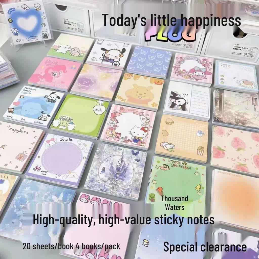 Коллекция стикеров в стиле INS Xiaohongshu: Ассорти Больших Блокнотов и Стикеров Слепой Ящик