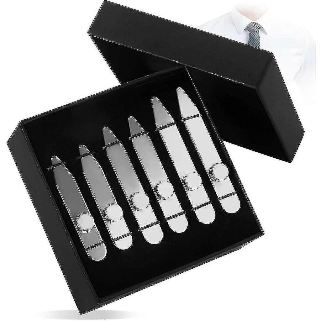 3 Pairs Of Stainless Steel Collar Reinforcement, Collar Stay Shirt Collar Botao