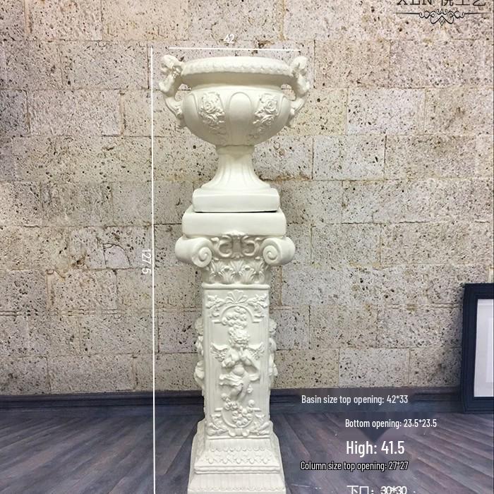 Свадебная золотая римская колонна подставка для цветов – Европейская полосатая трофейная стекловолоконная декорация