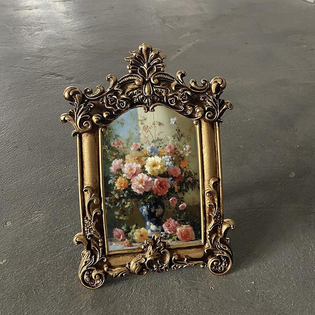 Витиеватая настольная фоторамка, настенное украшение, антикварная фоторамка для фотогалереи, домашний декор, свадьба, спальня, прихожая