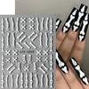 Nail Art Sticker Relief 5D Three-Dimensional Halloween Skull Spider Bone Pumpkin Adhesive Nail Sticker