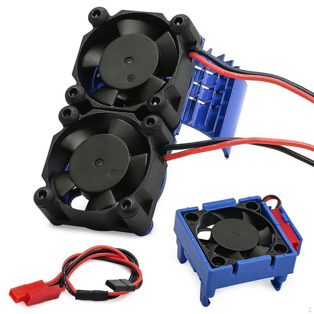 3340 RC Cooling Fan Motor Remote Control Car Accessories Reliable Double Fans Replacement for