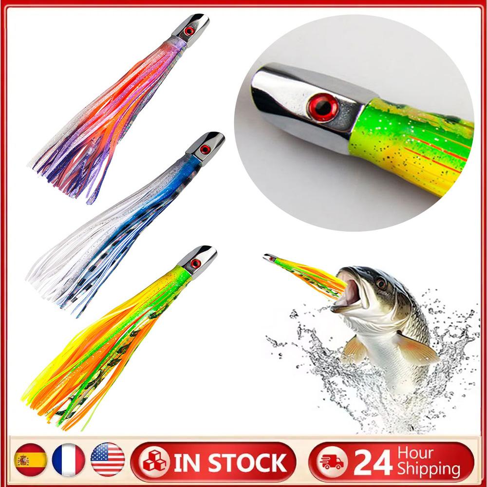 Fishing Trolling Lure Squid Skirt Bait Big Game Drag Fishing Marlin Tuna Trolling Lure for Marlin Tuna Dolphin