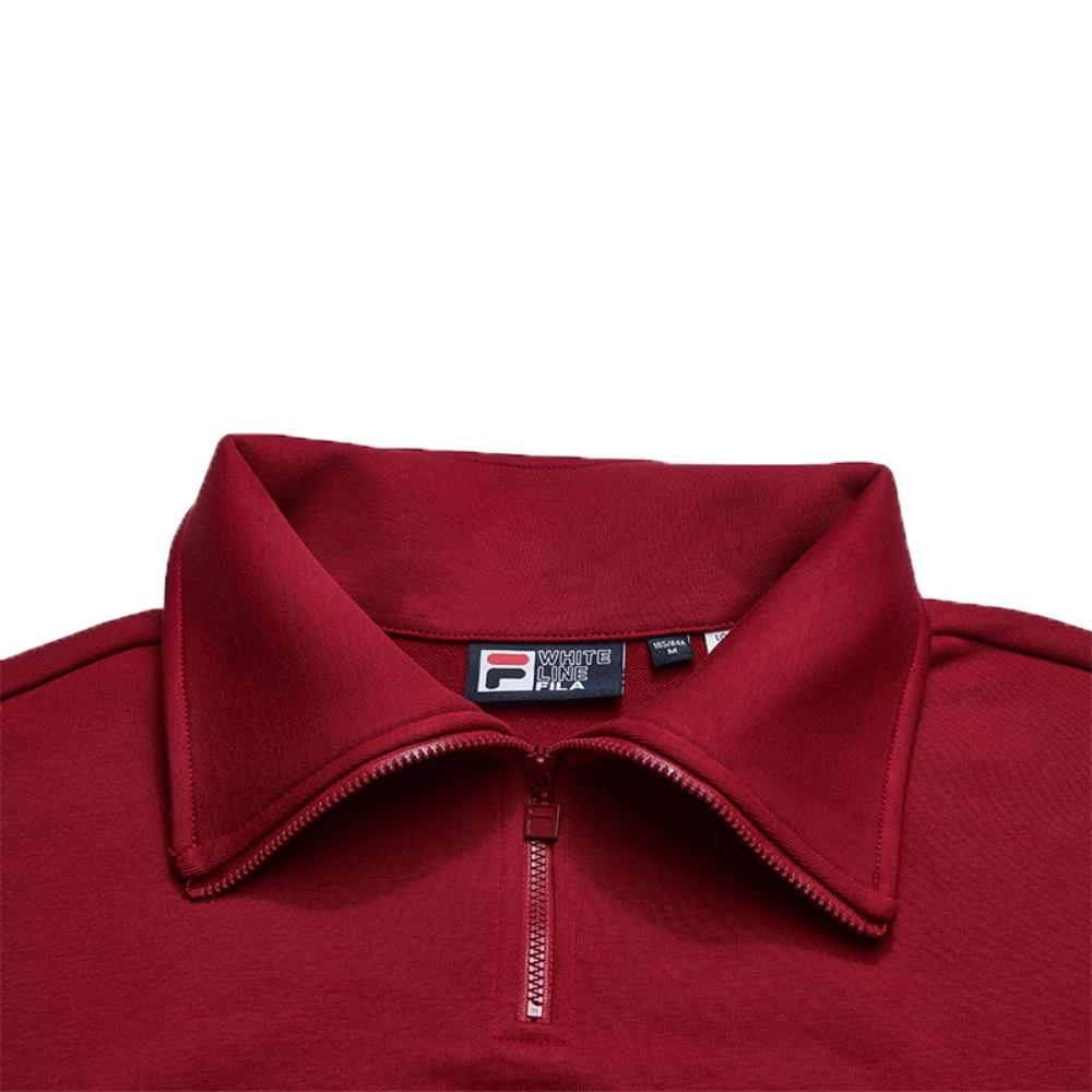 Fila Оригинальная Мода Классический Ретро Повседневный Универсальный Удобный Свободный Свитшот Пуловер Женский свитшот Красный F61W549204FWI