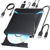 Innovative New DVD Drive External CD Drive Optical Drive External DVD Player Thin Quiet High Speed Processing Lightweight Slim Compact TF Compatible