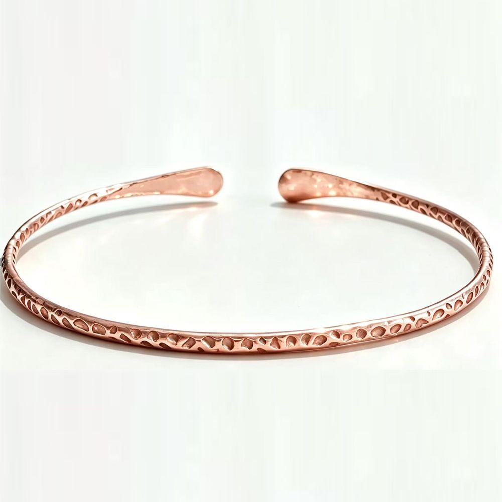 Waterproof Copper Bracelet Adjustable Bangle Jewelry Copper Cuff Bracelet for Men and Women
