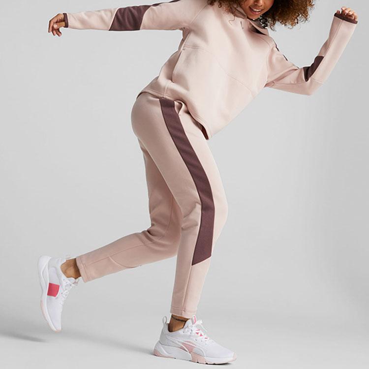 Puma Толстовка с капюшоном и логотипом бренда Color Block, женская толстовка розового цвета 672294-47