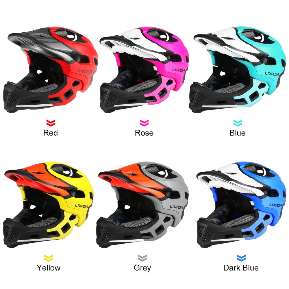 Lixada Детский съемный полный шлем, детский спортивный защитный шлем для езды на велосипеде, скейтбординга