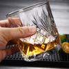 6pcs Whisky Glasses 11.83oz Whisky Glass Vintage Stylish Glassware For Scotch Bourbon Whisky Cocktail Cognac Vodka Gin Tequila Liquor Home Decor Home
