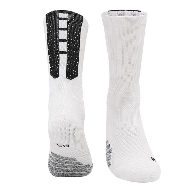 Men's Anti-Slip Sweat-Absorbent Mid-Tube Sports Socks for Basketball and Running