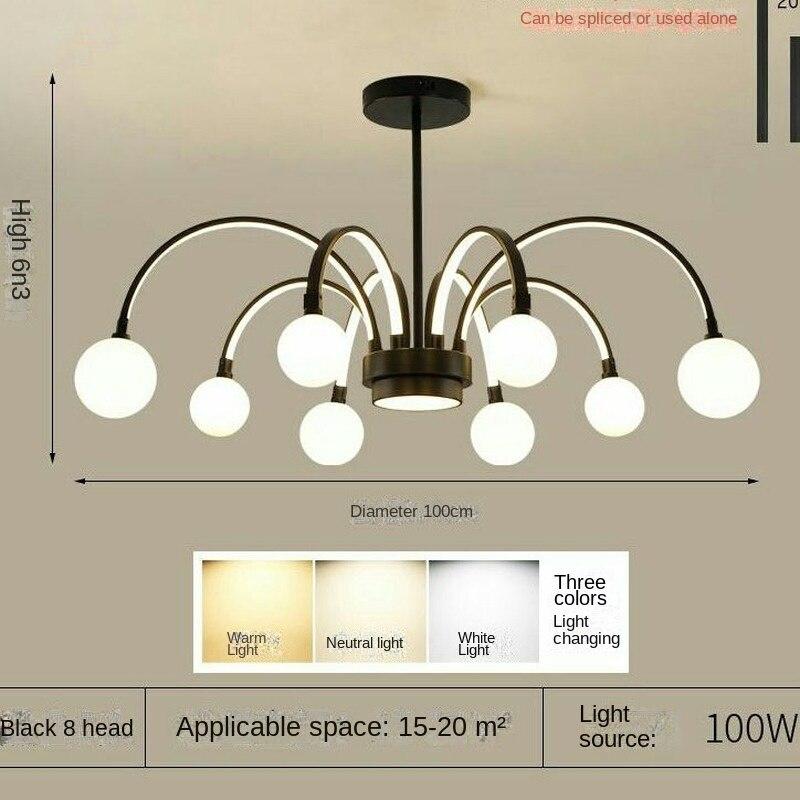 Люстра для гостиной, современный минималистский светильник для спальни, столовой, сетка, красная индивидуальная светодиодная люстра