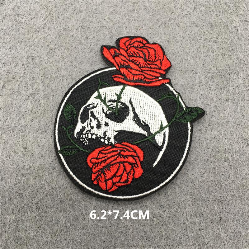 Iron On Sticker Embroidered Patches For Clothing Anime Clorhing Stickers Punk Sewing Iron-On Transfers For Clothing