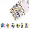 Whole Box Of Glass Upside-Down Hand-Sewn Drills, Rectangular Special-Shaped Flat Bottom Double-Hole Hand-Sewn Stone Diy Clothing Accessories