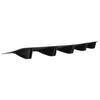 2pcs Double Layer 10 Fins Car Rear Bumper Lip For VW JETTA Passat B7 B8 Rear Shark Chassis Fin Style Curved Bumper Lip Diffuser