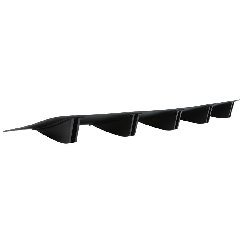 2pcs Double Layer 10 Fins Car Rear Bumper Lip For VW JETTA Passat B7 B8 Rear Shark Chassis Fin Style Curved Bumper Lip Diffuser