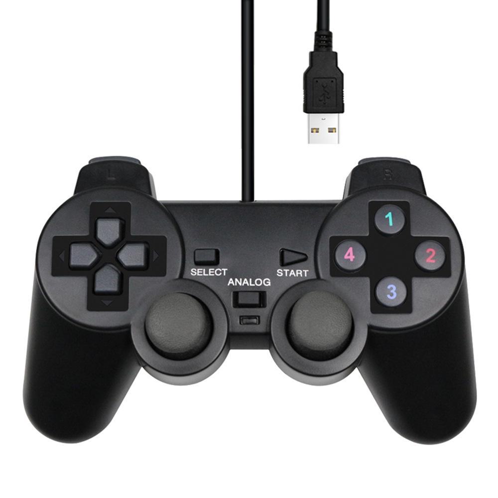 Проводной USB-контроллер для ПК с вибрацией для одного игрока