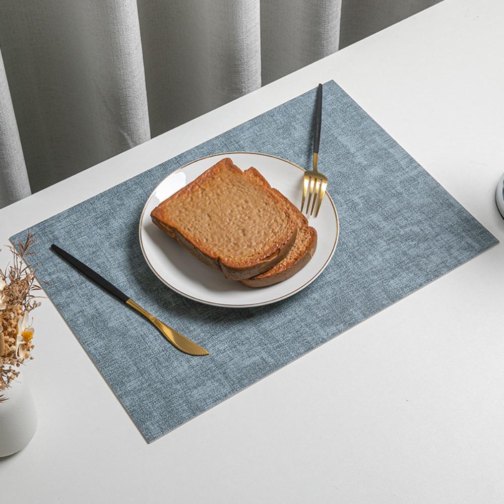 4pcs Nordic Style Tableware Mat Rectangular Dish Mat Kitchen Supplies Placemat Restaurant