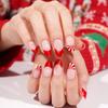Christmas Gel Nail Patch Nail Polish Film Cute Santa Nail Patch Nail Patch Nail Patch Nail Patch Full