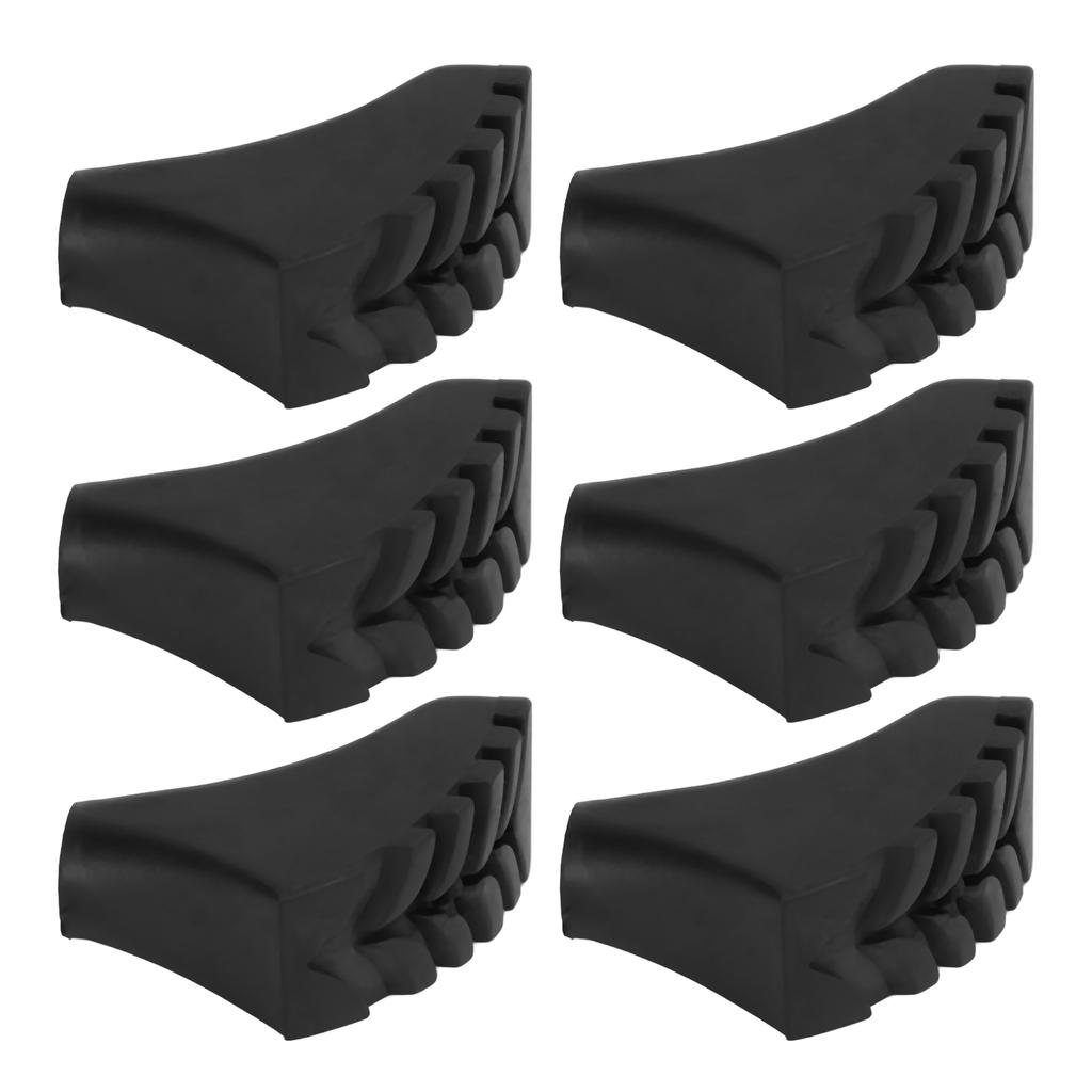 6PCS Walking Sticks Tips Protectors Antislip Trekking Pole Foot Cover for Outdoor Hiking