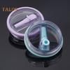 40oz Tumbler Flip Straw Lid Replacement Leak-Proof Splash Resistant Cover for Cup BPA-Free Reusable Glass Lid with Folding Straw
