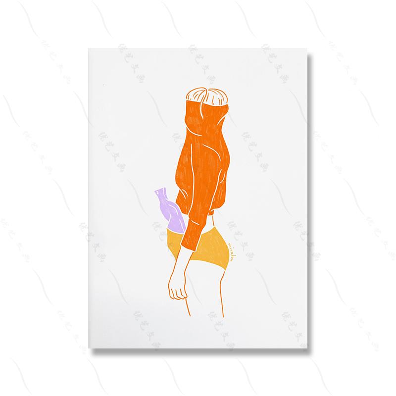 Nordic Abstract Woman Poster Print Funny Home Decoration Canvas Painting Girls Bed Room Feminism Aesthetics Wall Art Pictures