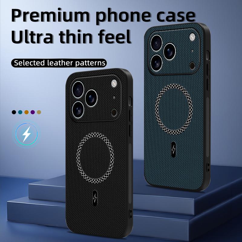 Противоскользящий чехол-сумка для телефона с магнитом для Iphone 17 Pro Max 16 PLUS Iphone17 Iphone16 Защитный для Magsafe Беспроводная зарядка