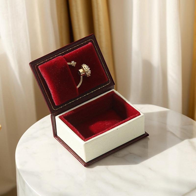 Маленькая книга футляр для ювелирных изделий ретро креативная принцесса кольцо и ожерелье подарочная коробка упаковка для малого бизнеса