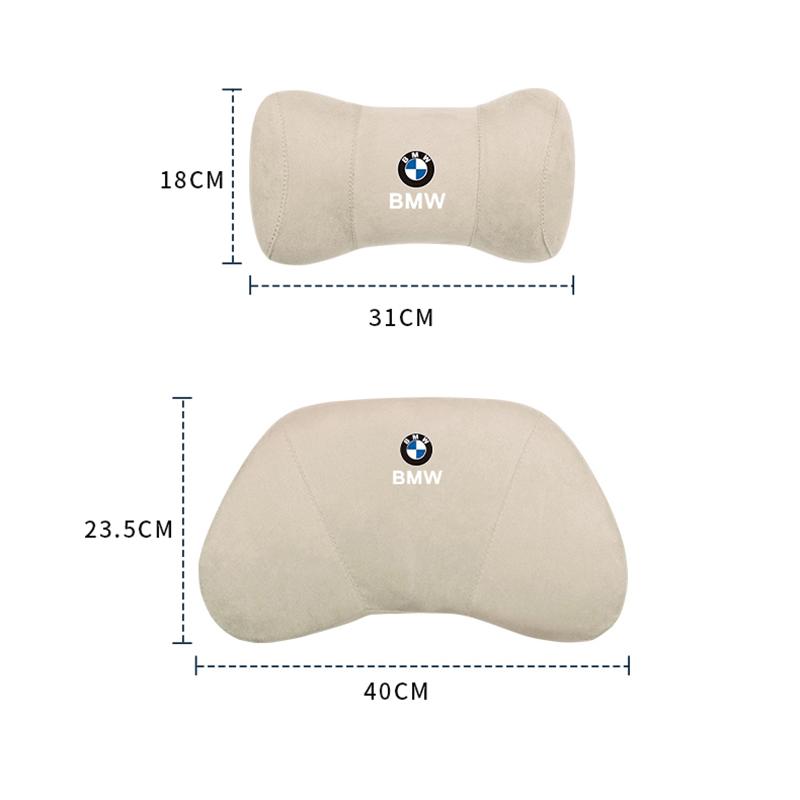 NTSM5 Motorcycle Sticker/Car Neck Protection Pillow Headrest Memory Cotton Lumbar Support For BMW M E46 E90 E60 F30 F10 E39 E36 F20 X5