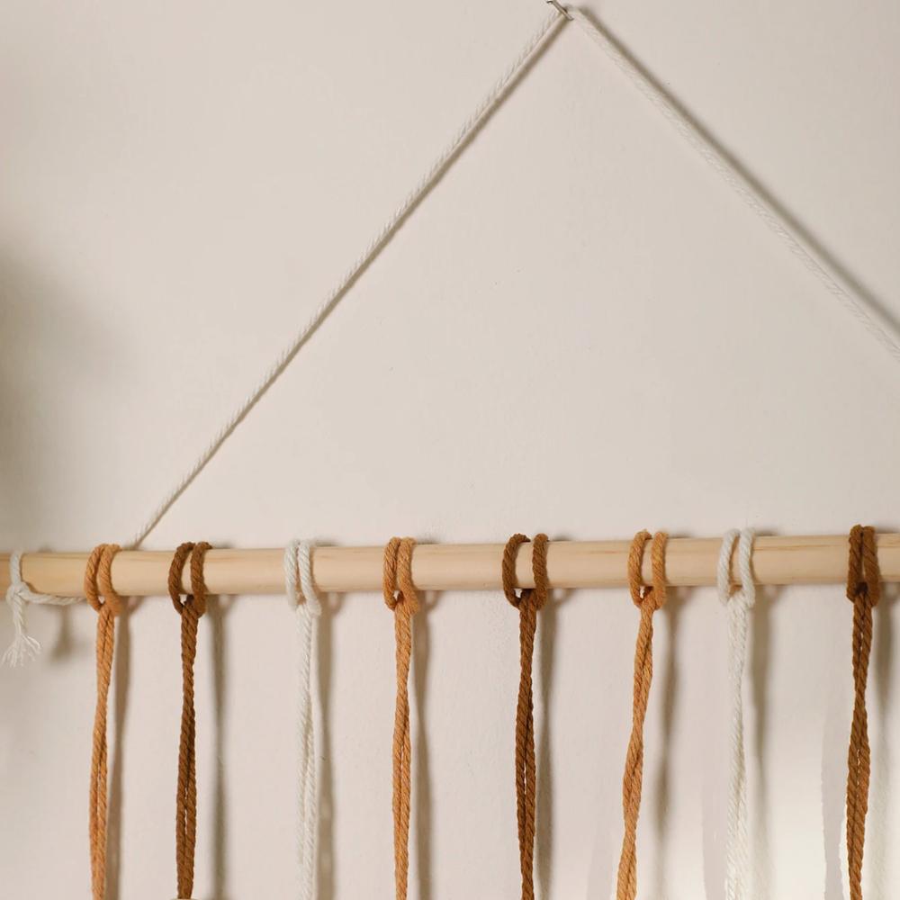 Лист макраме гобелен коричневый зеленый настенный гобелен в стиле бохо украшение дома макраме настенный домашний декор для гостиной эстетический подарок