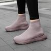 Women’s Moccasins Loafers High-top Casual Slip On Walking Shoes Summer Men’s Slip-ons Lightweight Socks Shoes for Mother Large Size 36-45