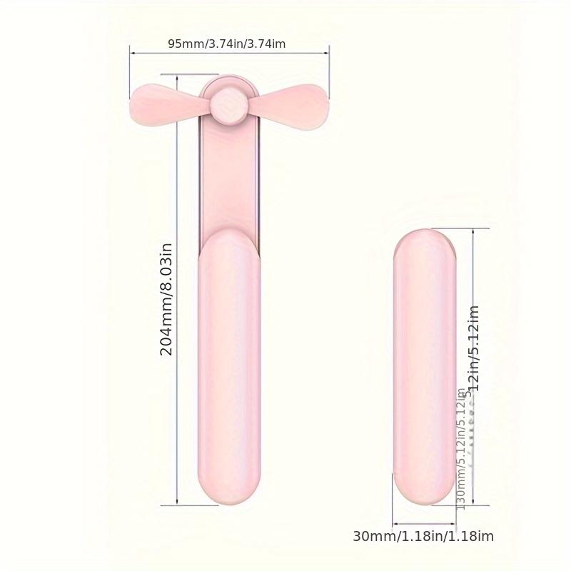 Мини-вентилятор с USB-зарядкой, ручной бесшумный охлаждающий вентилятор с функцией Power Bank, долгий срок службы батареи для дома, офиса, путешествий