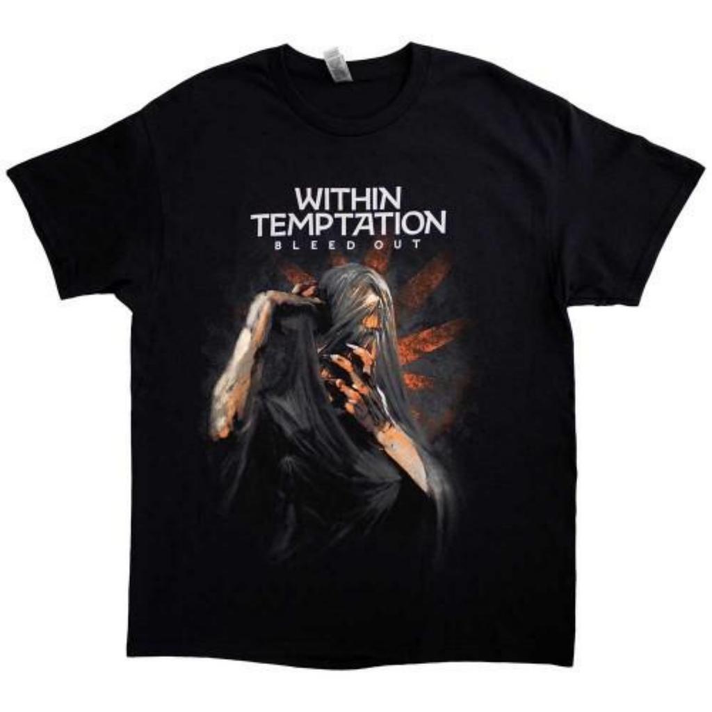 Unisex футболка для взрослых Within Temptation с принтом обложки альбома Bleed Out