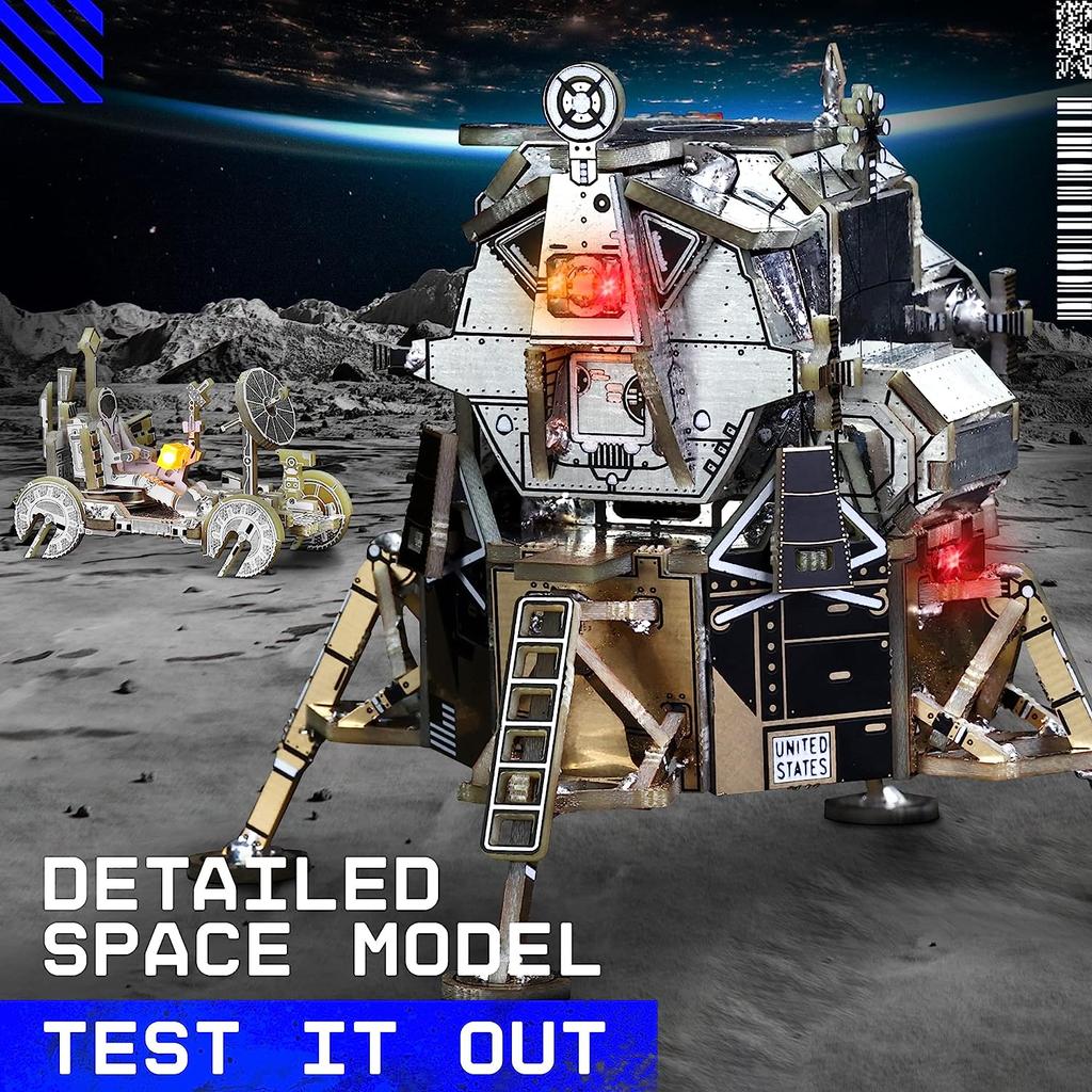 Научный набор «Сделай сам» для клуба компьютерщиков — электронный научный набор «Аполлон-11» из 88 предметов (С набором инструментов)