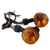 Motorcycle Turn Signal Lights Indicator Lamp Amber Flashers for Kawasaki Suzuki Honda Cafe Racer Turn Lamp Motorcycle Accessorey