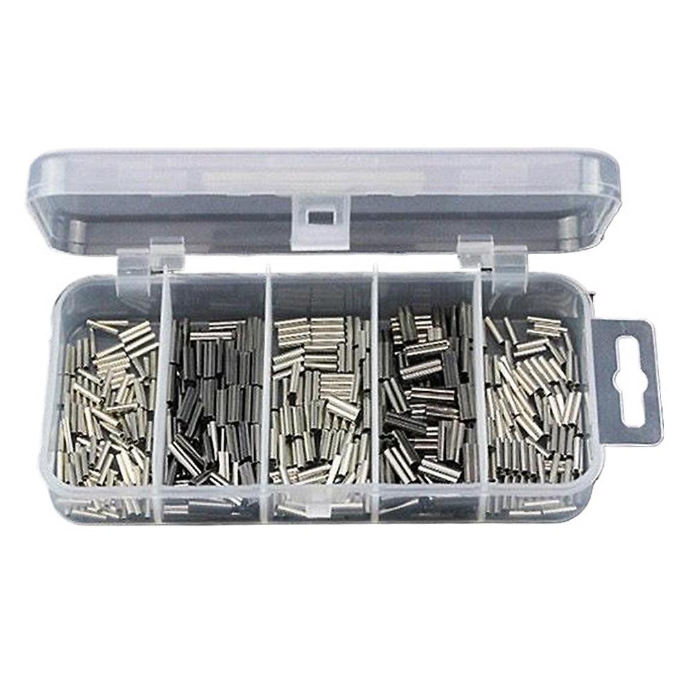 250/300/500 ШТ Медные Двойные Одинарные Обжимные Петли-Гильзы Леска Обжимные Проволочные Поводки Рыболовные Принадлежности