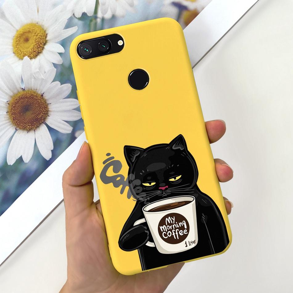 Чехол для Xiaomi Mi 8 Lite Xiaomi Mi 8 SE Mi8 Милый Кот Мультяшный Конфетный Цвет Мягкий Силикон ТПУ Задняя Крышка для Xiaomi MI 8 8lite 8SE
