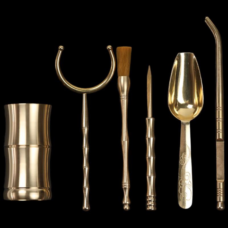 Набор латунных инструментов для чайной церемонии