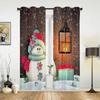 Christmas Snowflakes Window Curtains Decor for Home Bedroom Kitchen Living Room Christmas Ornament Xmas Gifts Navidad Natal