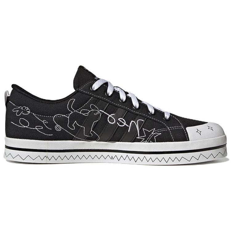 Adidas Кроссовки унисекс с вышивкой логотипа Bravada, черные HP3167