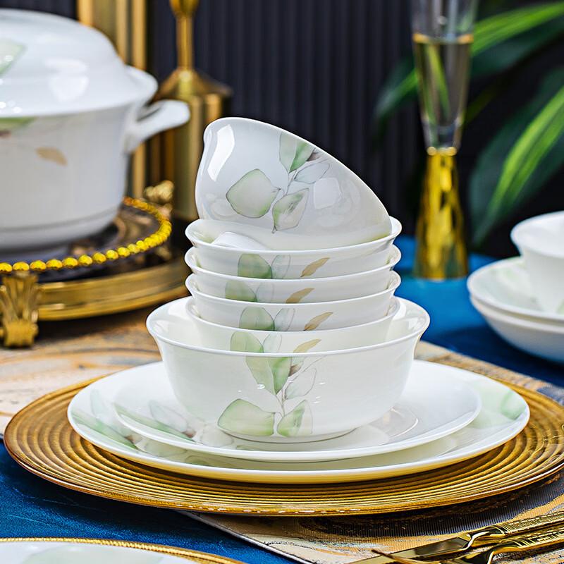 Фарфоровый столовый сервиз Jingdezhen Style на 56 предметов