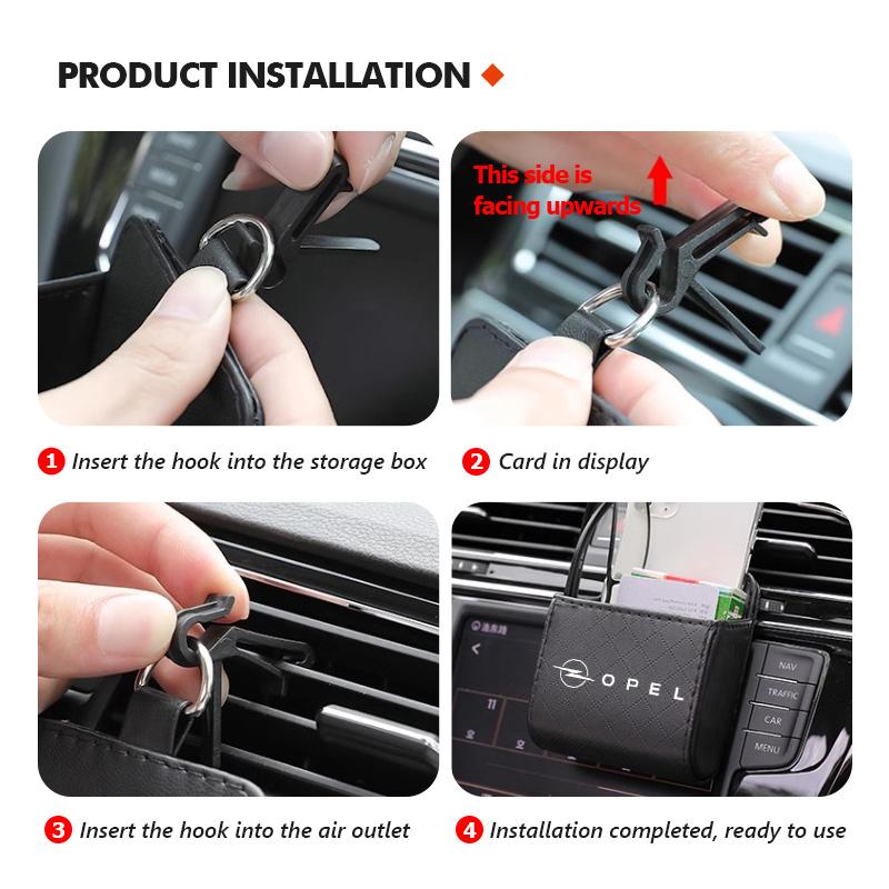 For Opel Car Phone Holder Mount Air Vent Hanging Storage Box Accessories ADAM ASTRA J K CORSA E INSIGNIA MOKKA VIVA Meriva