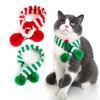Новый шарф для кошки, вязаный слюнявчик для питомца, шерстяные украшения, рождественский регулируемый шарф, товары для питомцев