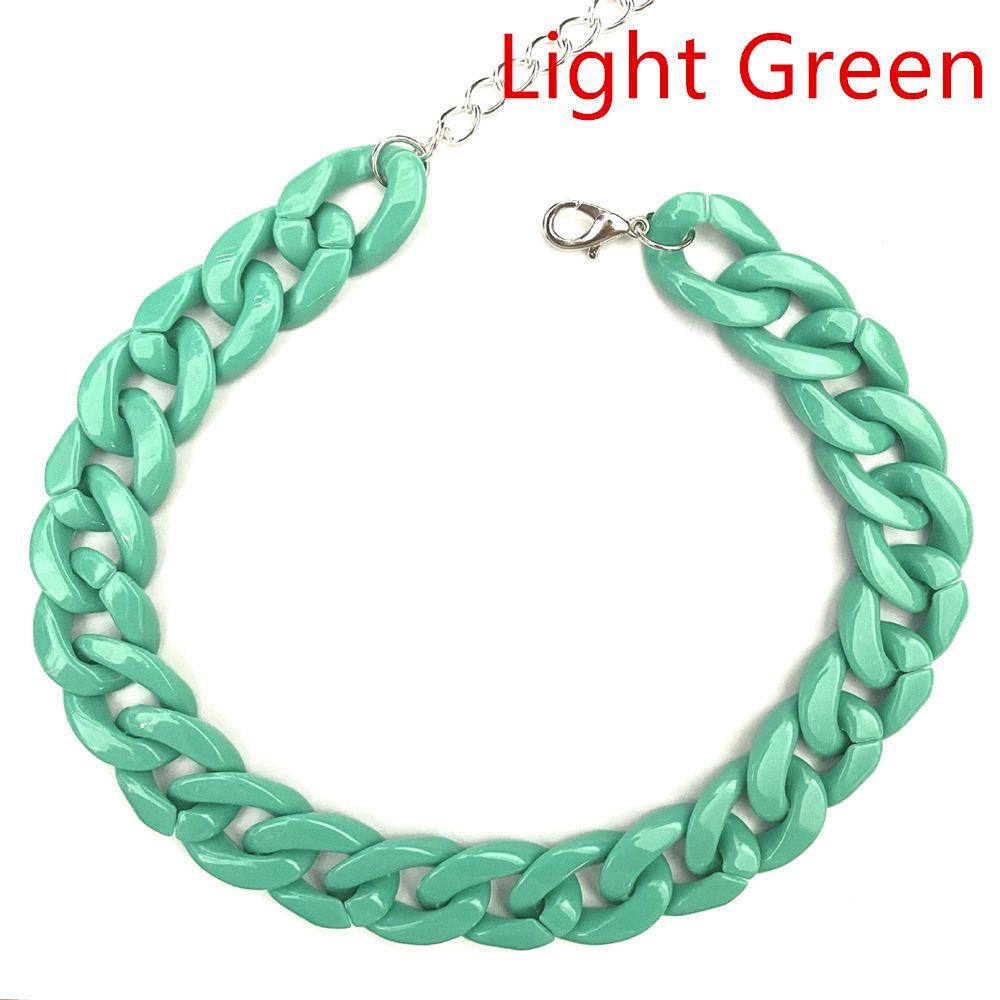 Cool Acrylic Rock Gothic Choker Chunky Chain Chain Necklace Punk Choker Pendant Hip Hop