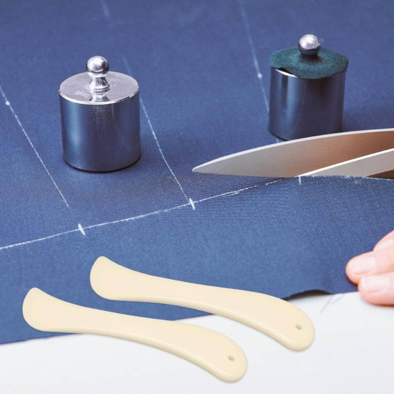 2 шт. Инструмент для сгибания ткани для шитья Ткань ABS Костяная папка Эргономичная рукоятка Инструмент для складывания бумаги для квилтинга и рукоделия