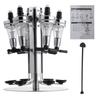 NEW Wall Mounted Cocktail Shaker Stand 4/6 Bottle Liquor Dispenser Wine Beer Alcohol Bar Beverage Dispenser Cocktail Alcohol