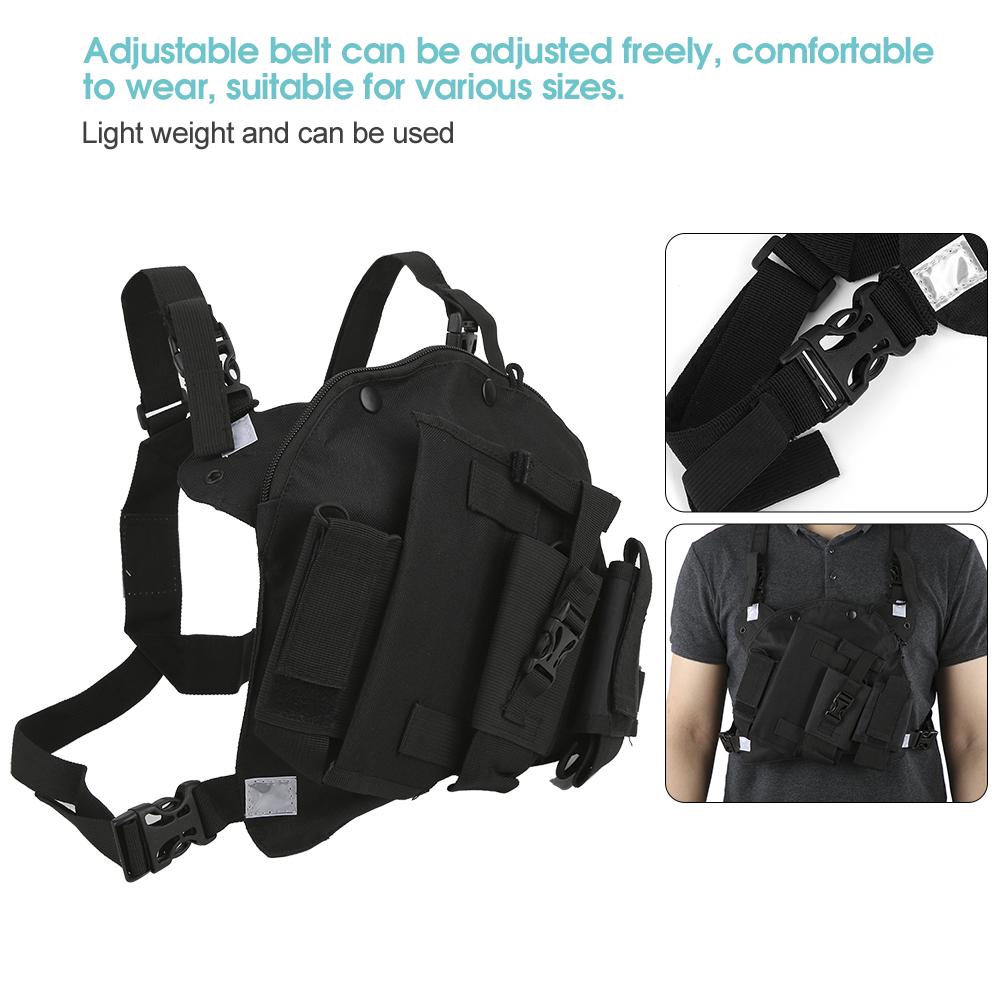 Наклонная двухсторонняя радиосвязь Регулируемая нагрудная сумка-карман для рации для военных госпиталей