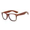 Round Bamboo Wood Oversized Frame Comfortable Reading Glasses +0.75 To +4