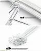 Wire Mesh Shelf Hooks - Pack of 50: Grid Panel Ornament Hooks for Hanging Mobile Phone Accessories in Supermarkets